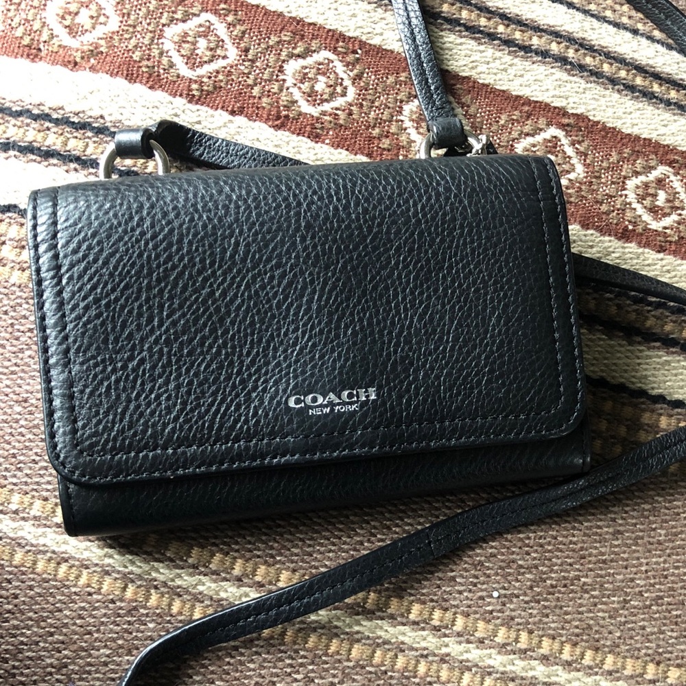 COACH  small black cross body bag